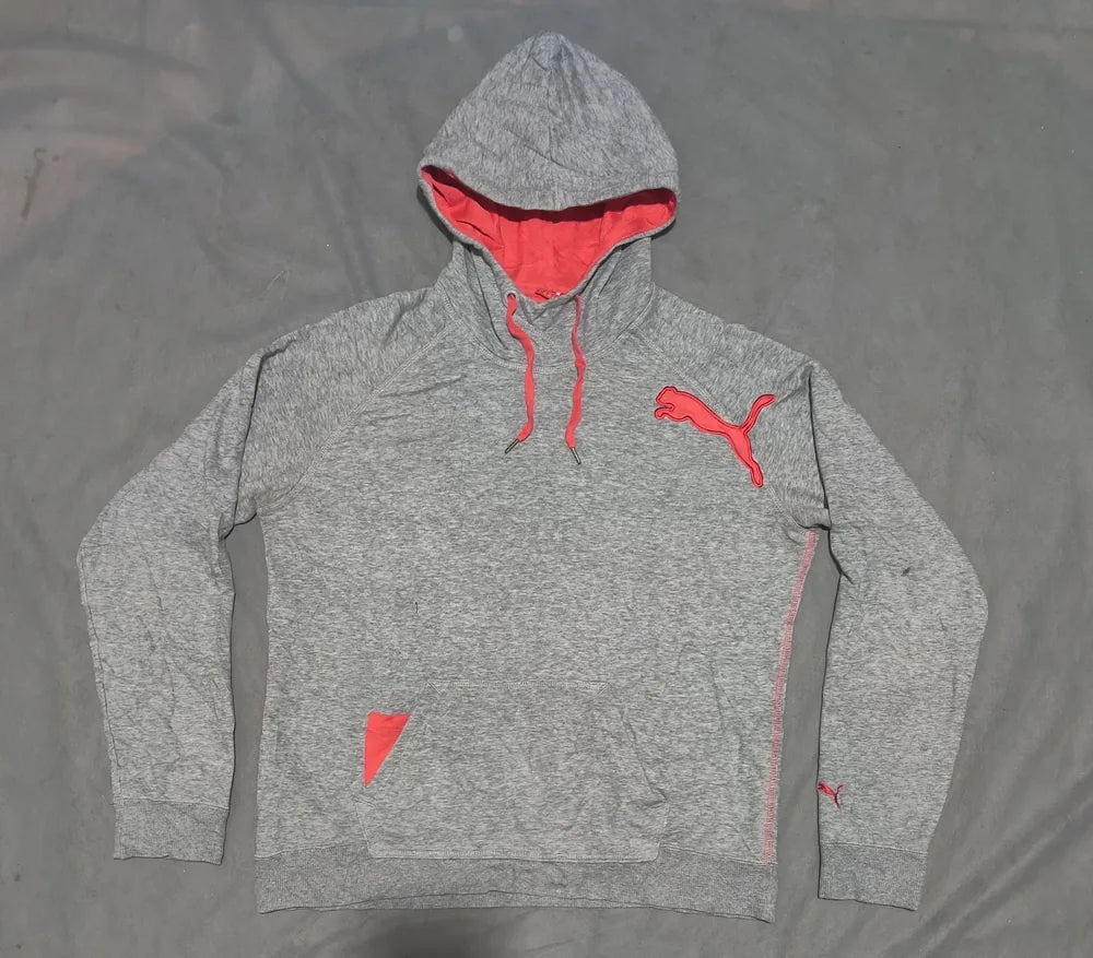 Puma Women Cotton Gray Hoodie L – Preloved Labels (view 3)