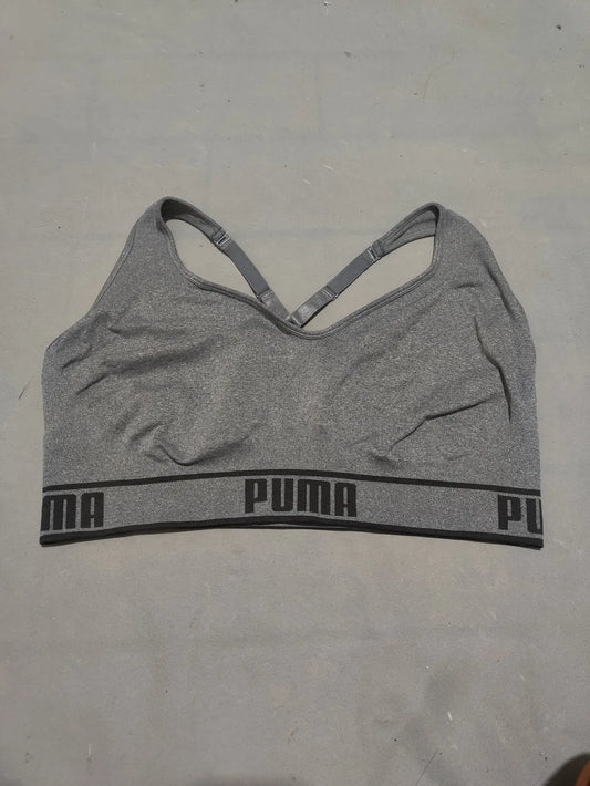 Puma Women Gray Sport Bra XXL – Preloved Labels (view 2)