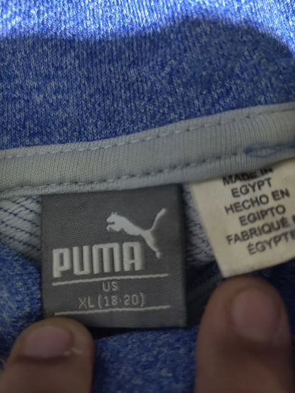 Puma Women Polyester Blue Hoodie XL – Preloved Labels (view 2)