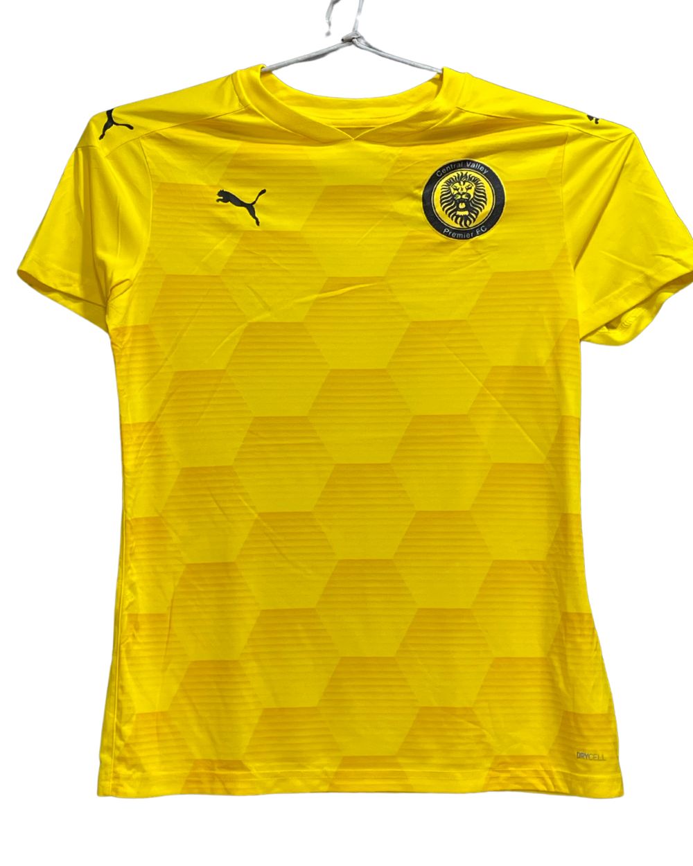 Puma Yallow Polyester Jersey Sport For Women T Shirt Medium - Preloved Labels