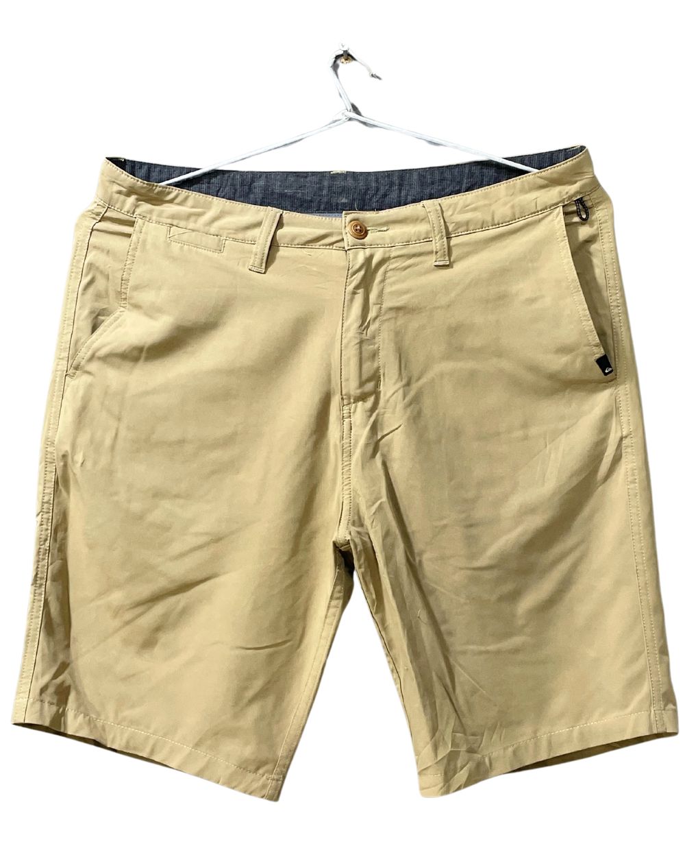 Quicksilver Khaki Cotton Short For Men M - Preloved Labels