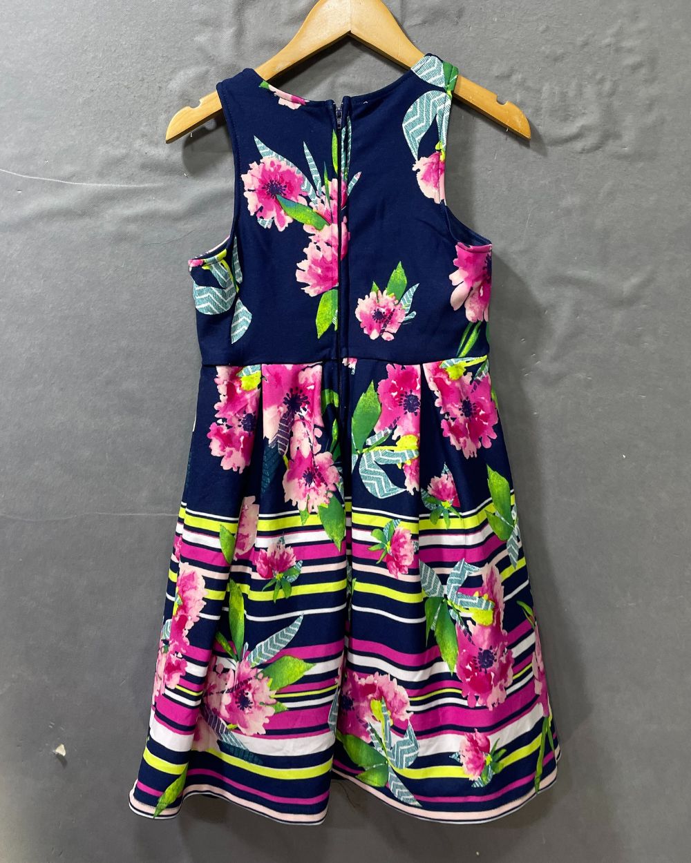 Rare Editions Blue Polyester Jersey For Girls Frock 8 Years - Preloved Labels