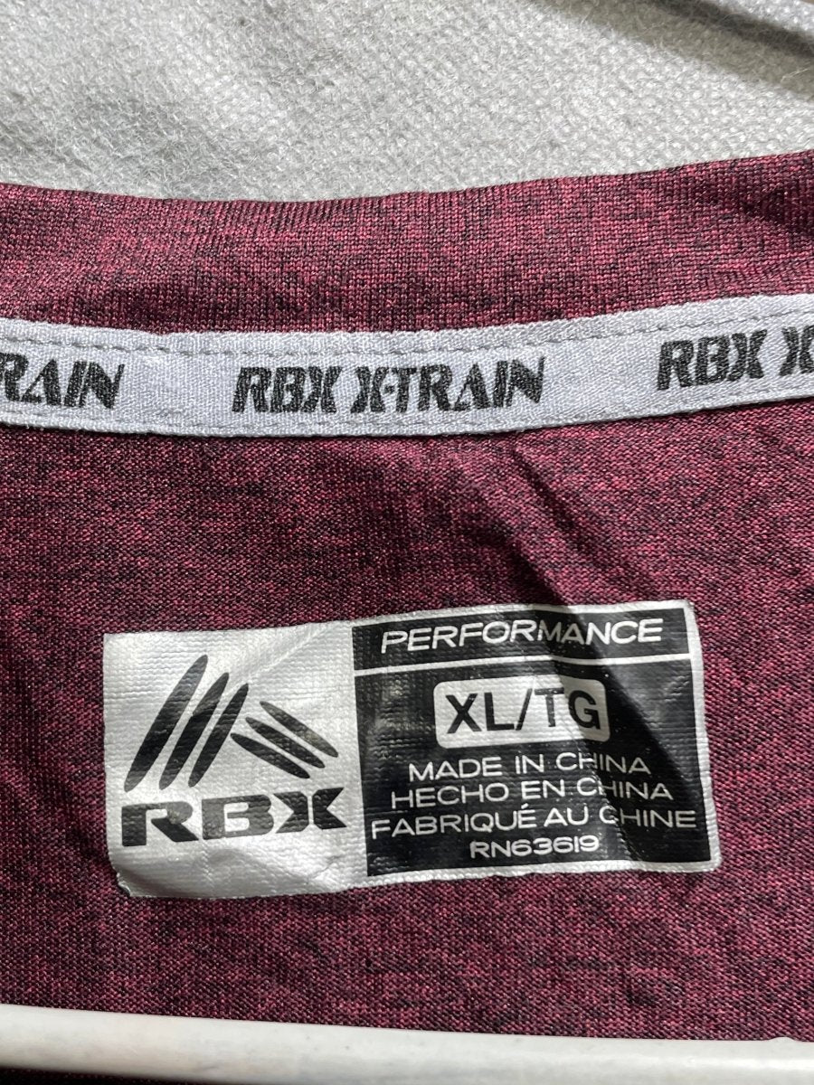 RBX Maroon For Men Sports T Shirt L - Preloved Labels