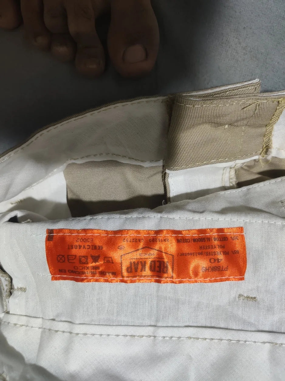 Red Cap Men Cream Cotton Cargo Pant XL – Preloved Labels (view 3)