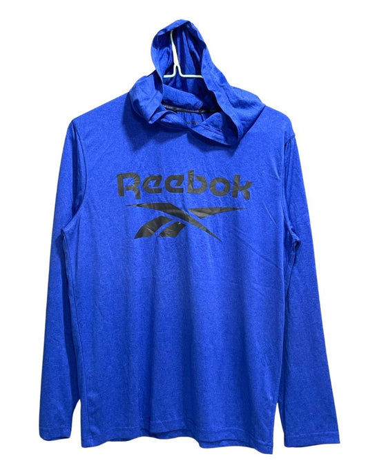 Reebok Blue For Men Sports Hood T Shirt S - Preloved Labels