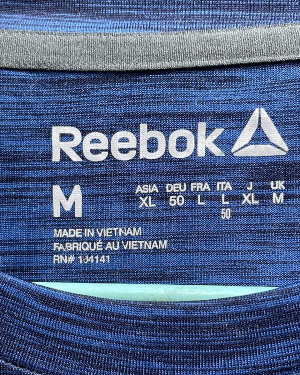 Reebok Blue For Men Sports T Shirt M - Preloved Labels