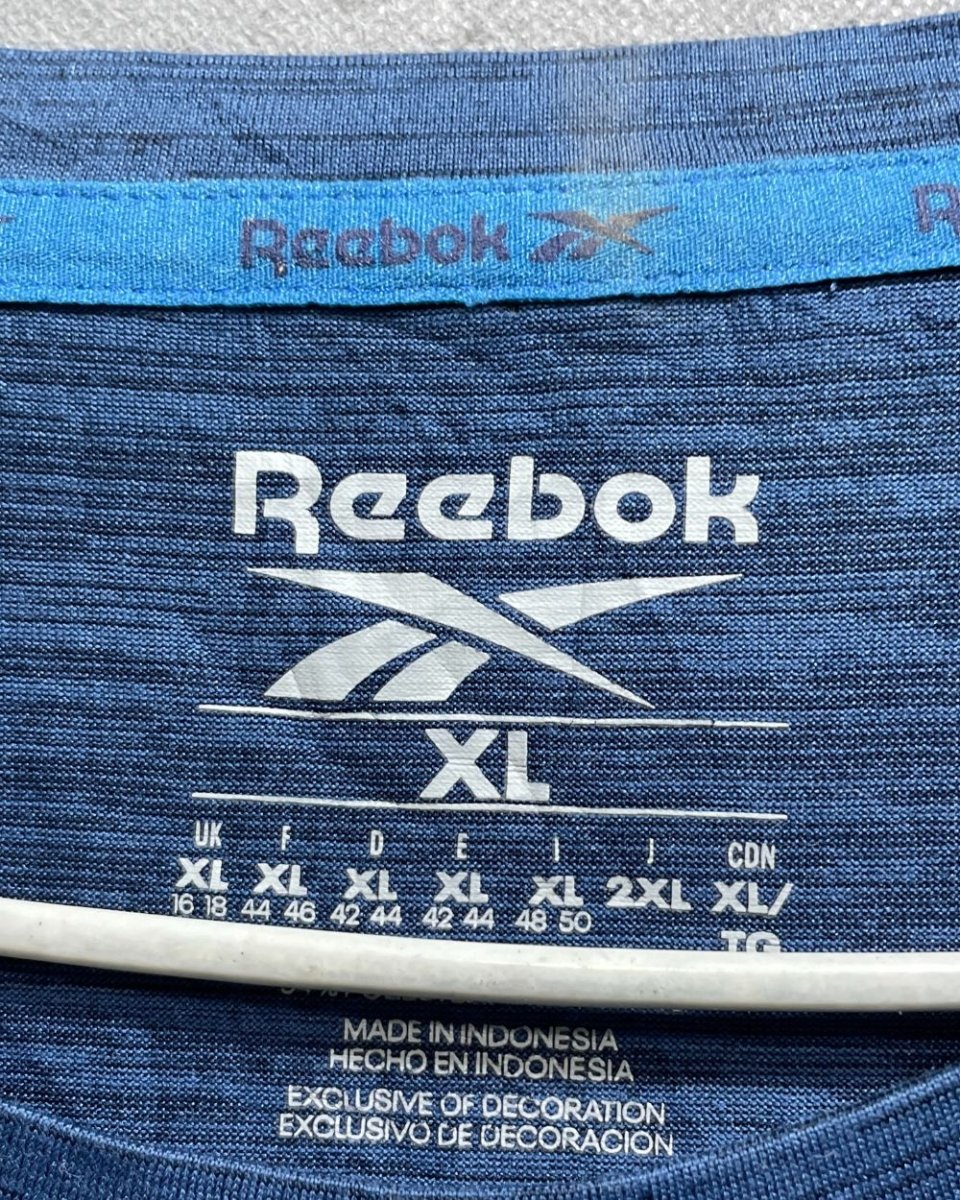 Reebok Blue For Men Sports T Shirt XL - Preloved Labels