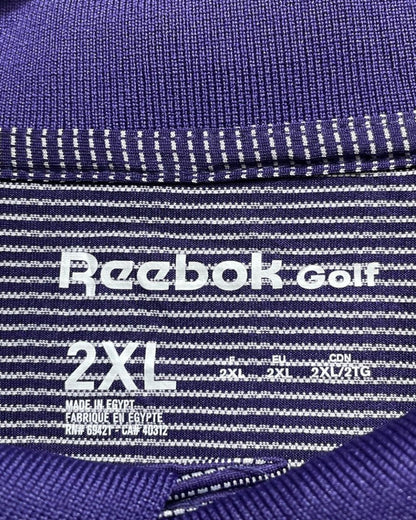 Reebok Golf Purple Polyester Sport Polo T Shirt For Men XX Large - Preloved Labels