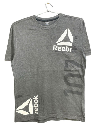 Reebok Gray Cotton T Shirt For Men L - Preloved Labels