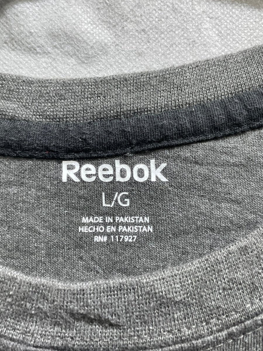 Reebok Gray Cotton T Shirt For Men L - Preloved Labels