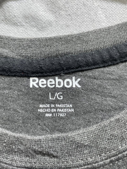 Reebok Gray Cotton T Shirt For Men L - Preloved Labels
