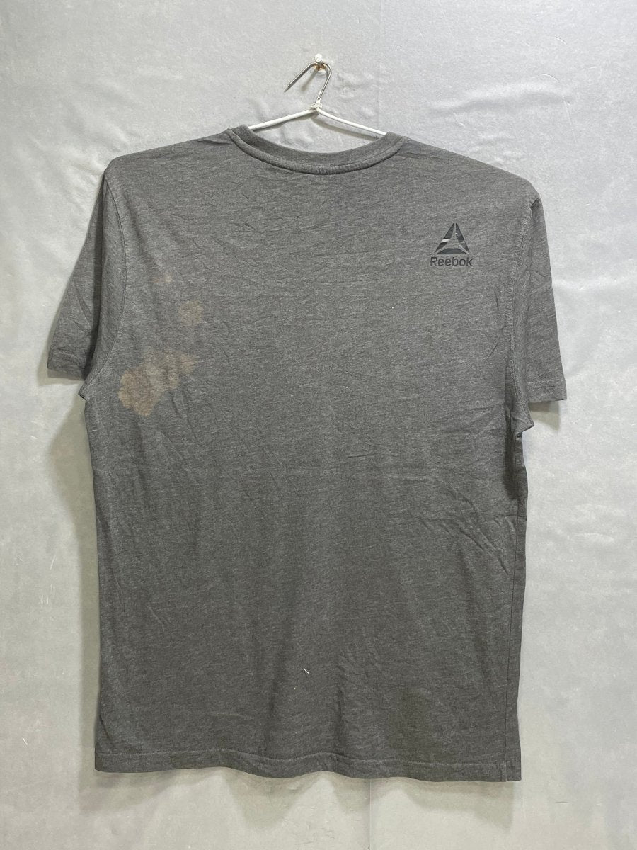 Reebok Gray Cotton T Shirt For Men L - Preloved Labels