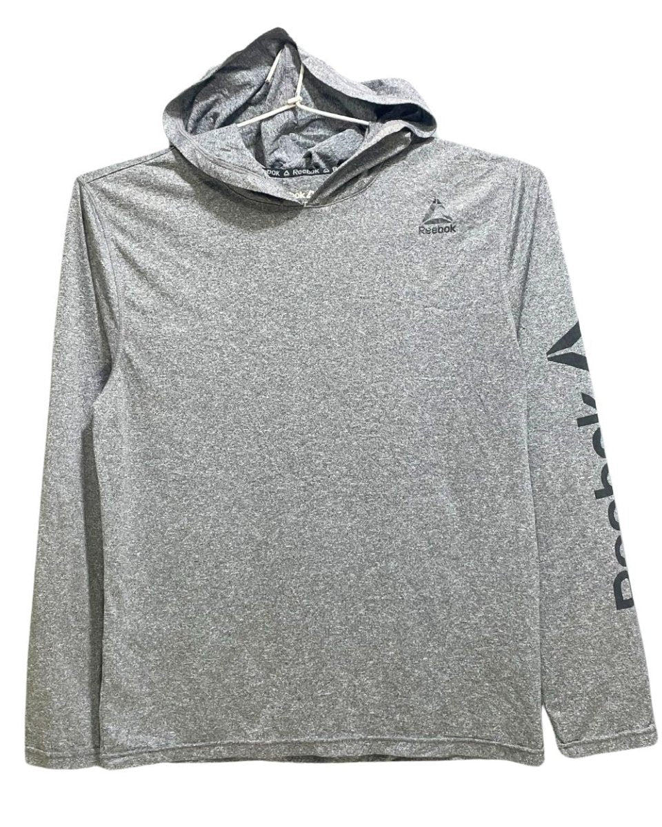 Reebok Gray For Men Sports Hood T Shirt S - Preloved Labels
