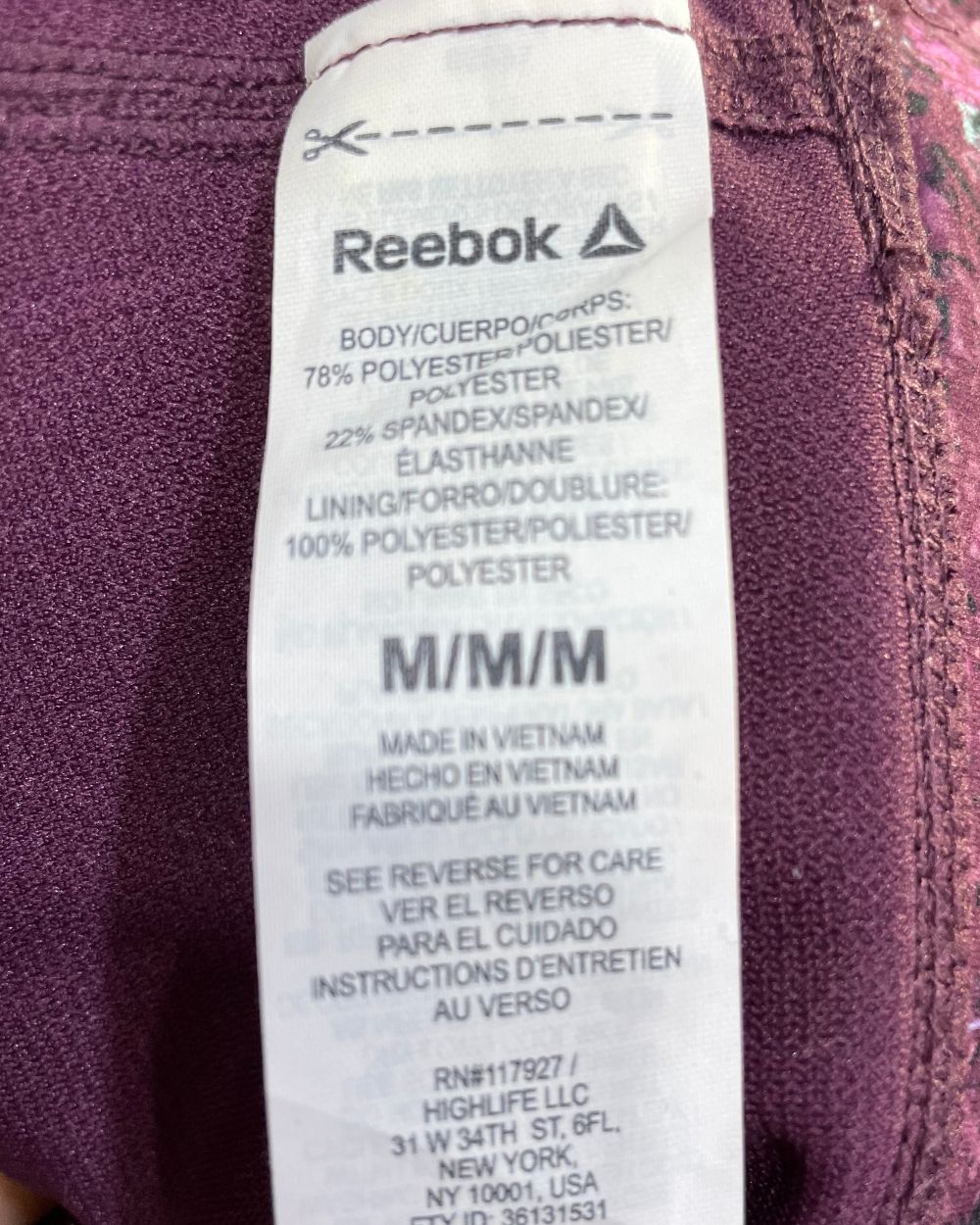 Reebok Maroon Bra For Women Medium - Preloved Labels