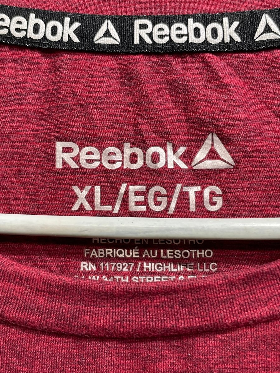 Reebok Maroon For Men Sports T Shirt XL - Preloved Labels