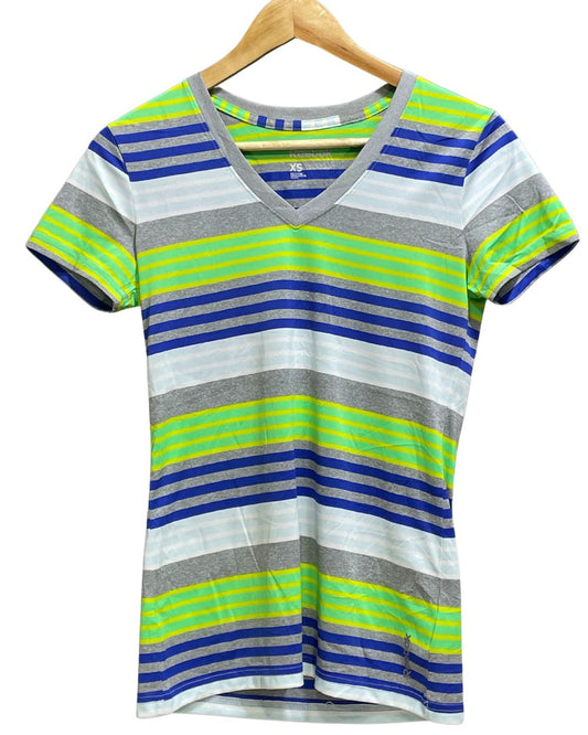 Reebok Multi Polyester Jersey Sport For Women T Shirt X Small - Preloved Labels