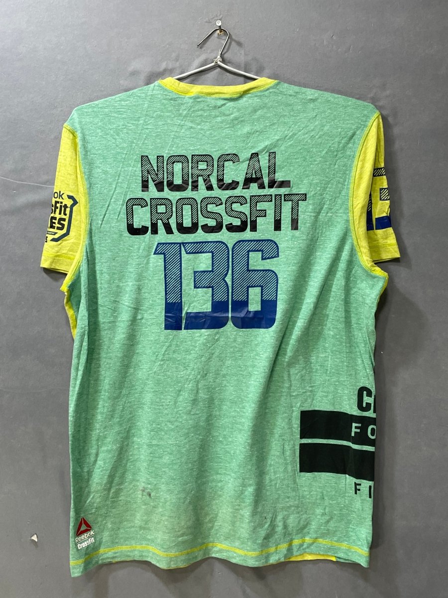 Reebok Yellow Cotton T Shirt For Men XL - Preloved Labels