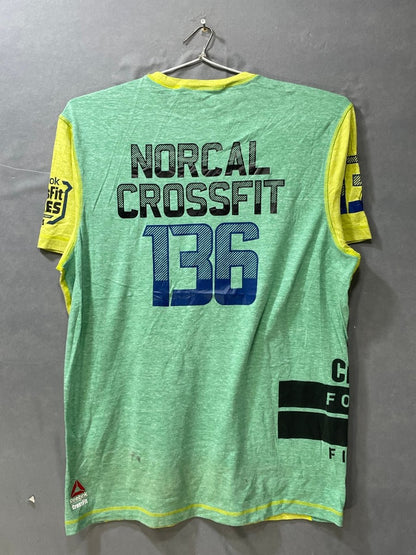 Reebok Yellow Cotton T Shirt For Men XL - Preloved Labels