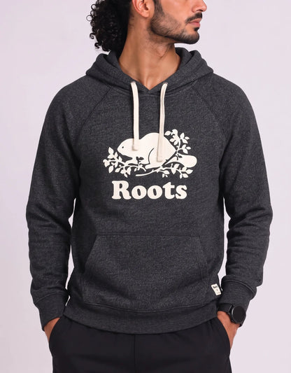 Roots Men Cotton Fleece Blue Hoodie S – Preloved Labels