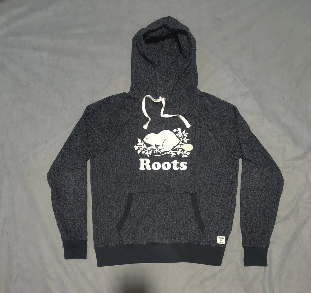 Roots Men Cotton Fleece Blue Hoodie S – Preloved Labels (view 2)