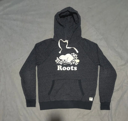 Roots Men Cotton Fleece Blue Hoodie S – Preloved Labels (view 2)