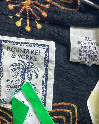 Roundtree & Yorke Black Cotton Jersey Shirt For Men X Large - Preloved Labels