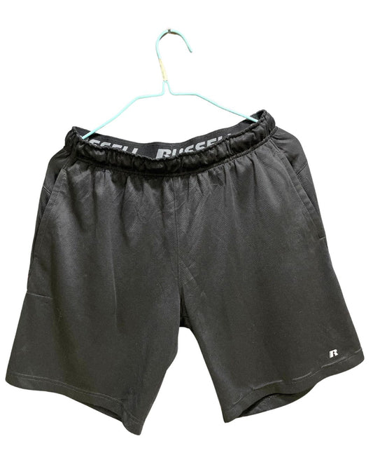 Russell Black Sports Short For Men M - Preloved Labels