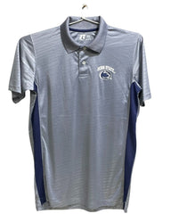 Russell Grey Polyester Sport Polo T Shirt For Men Medium - Preloved Labels