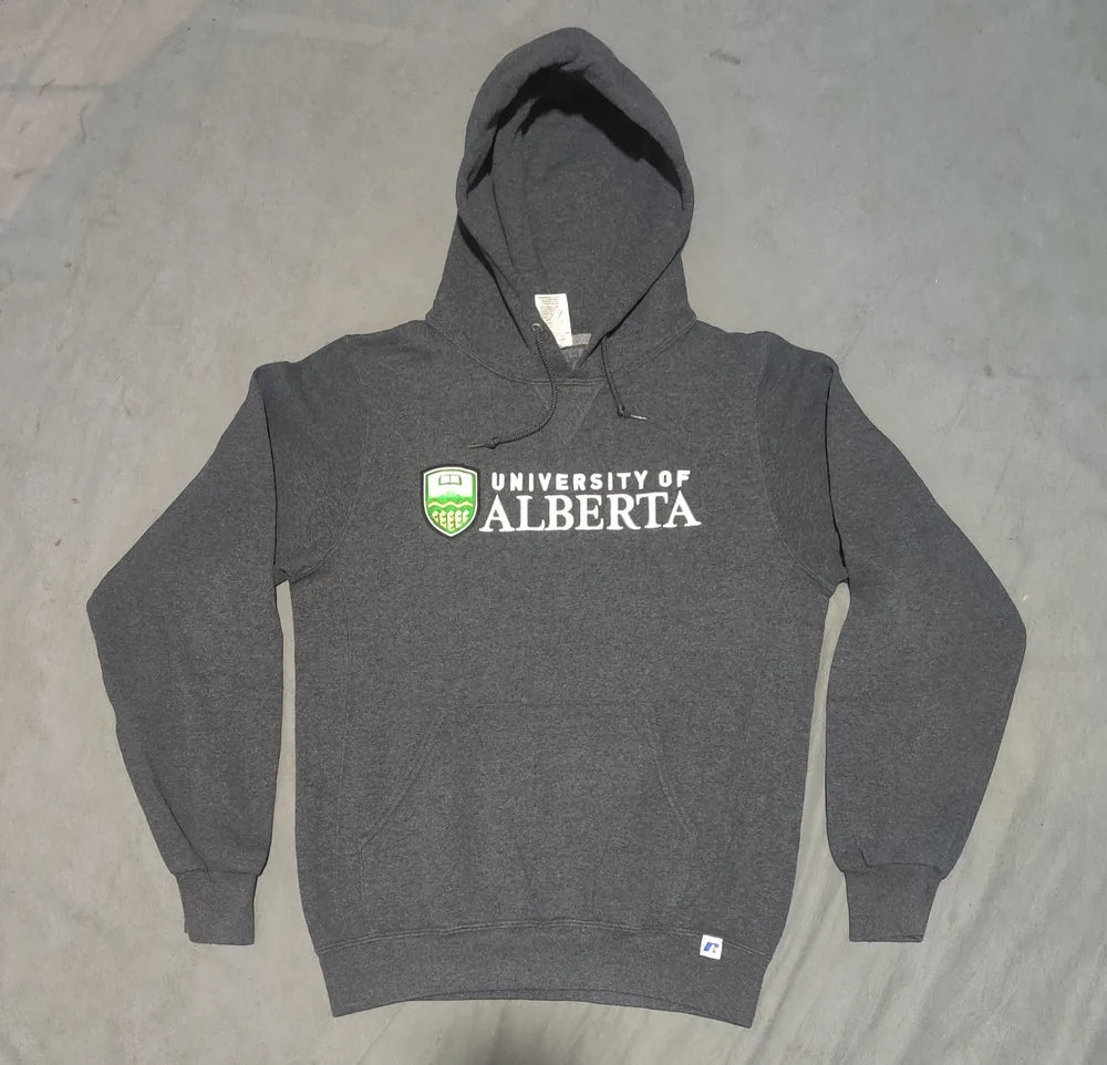 Russell Men Cotton Fleece Gray Hoodie S – Preloved Labels (view 2)