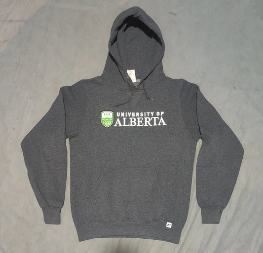 Russell Men Cotton Fleece Gray Hoodie S – Preloved Labels (view 2)