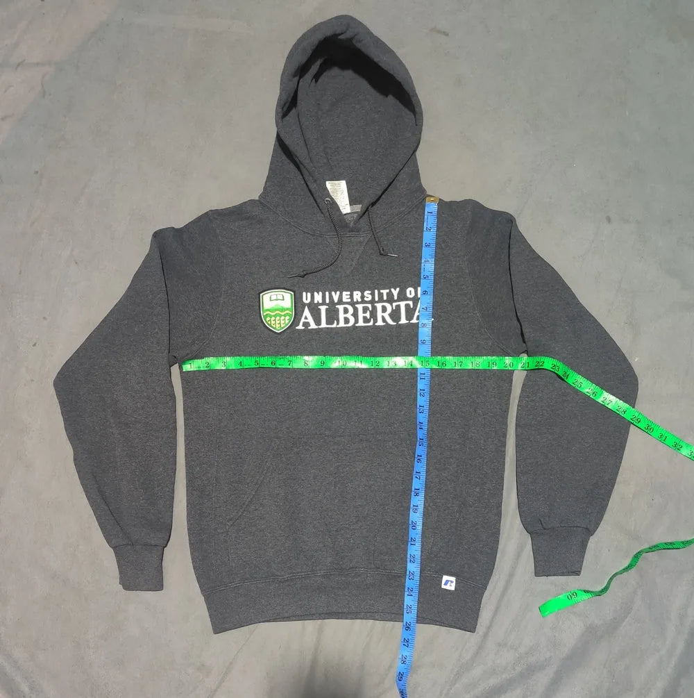 Russell Men Cotton Fleece Gray Hoodie S – Preloved Labels (view 4)
