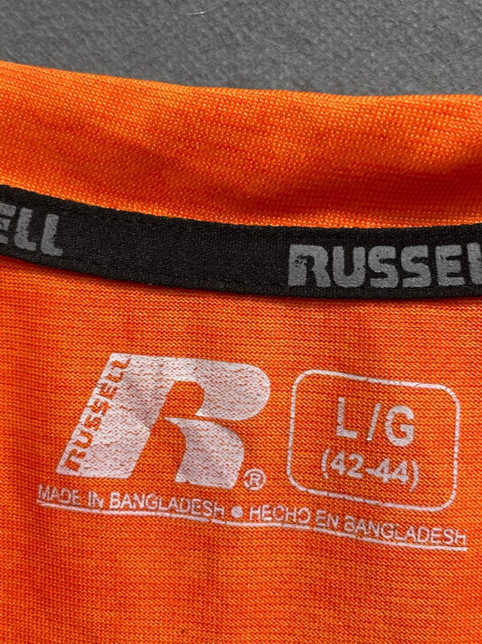 Russell Orange For Men Sports T Shirt L - Preloved Labels