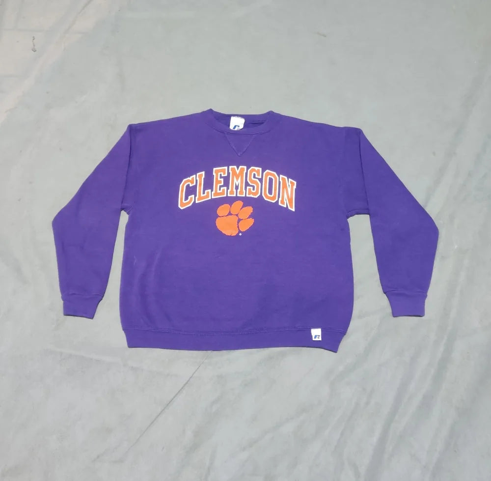 Russell Women Cotton Fleece Purple Sweatshirt S – Preloved Labels (view 2)