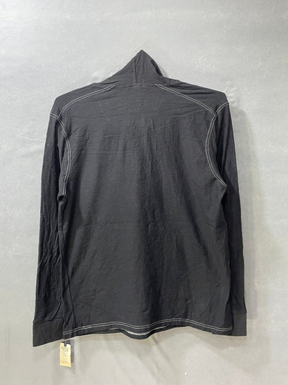 Rustic Black Cotton Hood T Shirt For Men XL - Preloved Labels