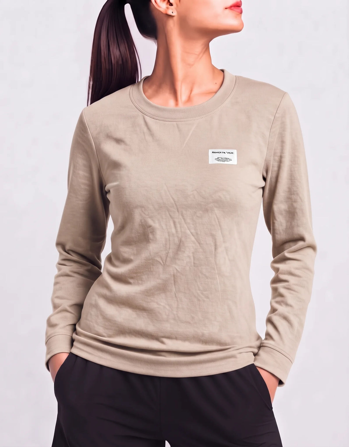 SHEIN Women Polyester Beige Sweatshirt M – Preloved Labels