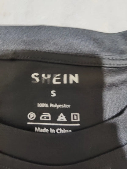 SHEIN Women Sport Black T Shirt S – Preloved Labels (view 3)