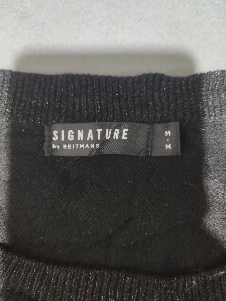 Signature Women Rayon Black Sweater M – Preloved Labels (view 2)