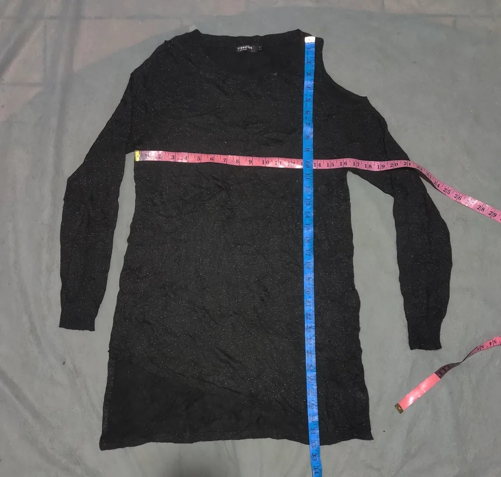 Signature Women Rayon Black Sweater M – Preloved Labels (view 4)
