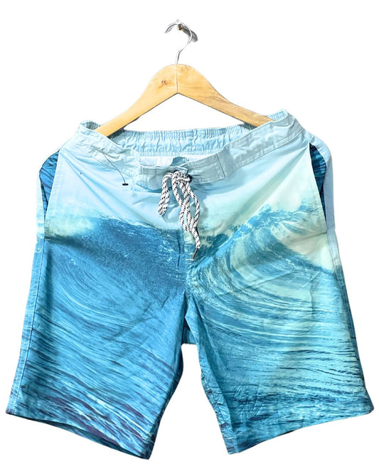 Sonoma Blue Polyester Net Short For Men S - Preloved Labels