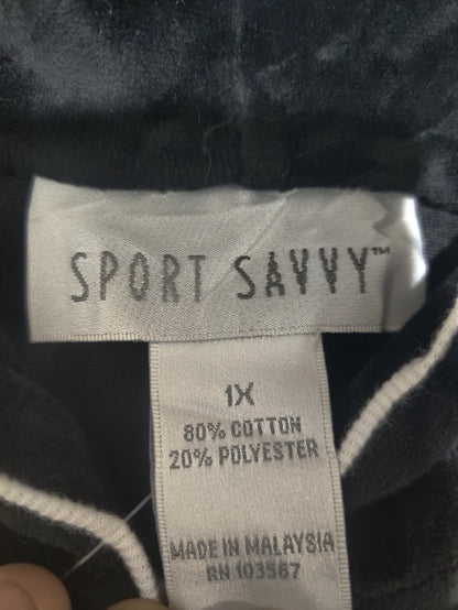 Sport Savvy Women Cotton Black Zipper XL – Preloved Labels (view 2)