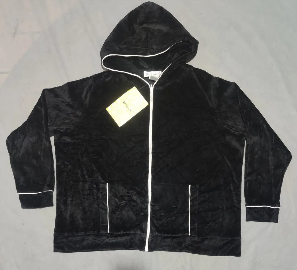 Sport Savvy Women Cotton Black Zipper XL – Preloved Labels (view 3)