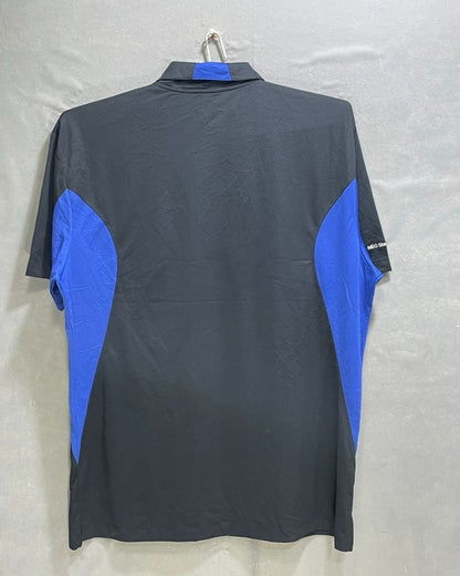Sport - Tek Black & Blue Polyester Sport Polo T Shirt For Men X Large - Preloved Labels