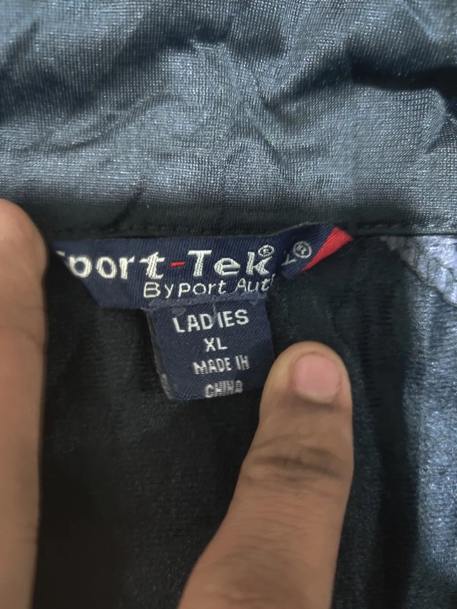 Sport Tek Women Polyester Black Gray Zipper XL – Preloved Labels (view 2)