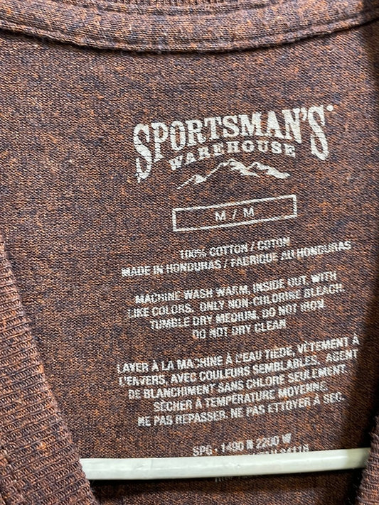 Sportsman's Brown Cotton T Shirt For Men M - Preloved Labels