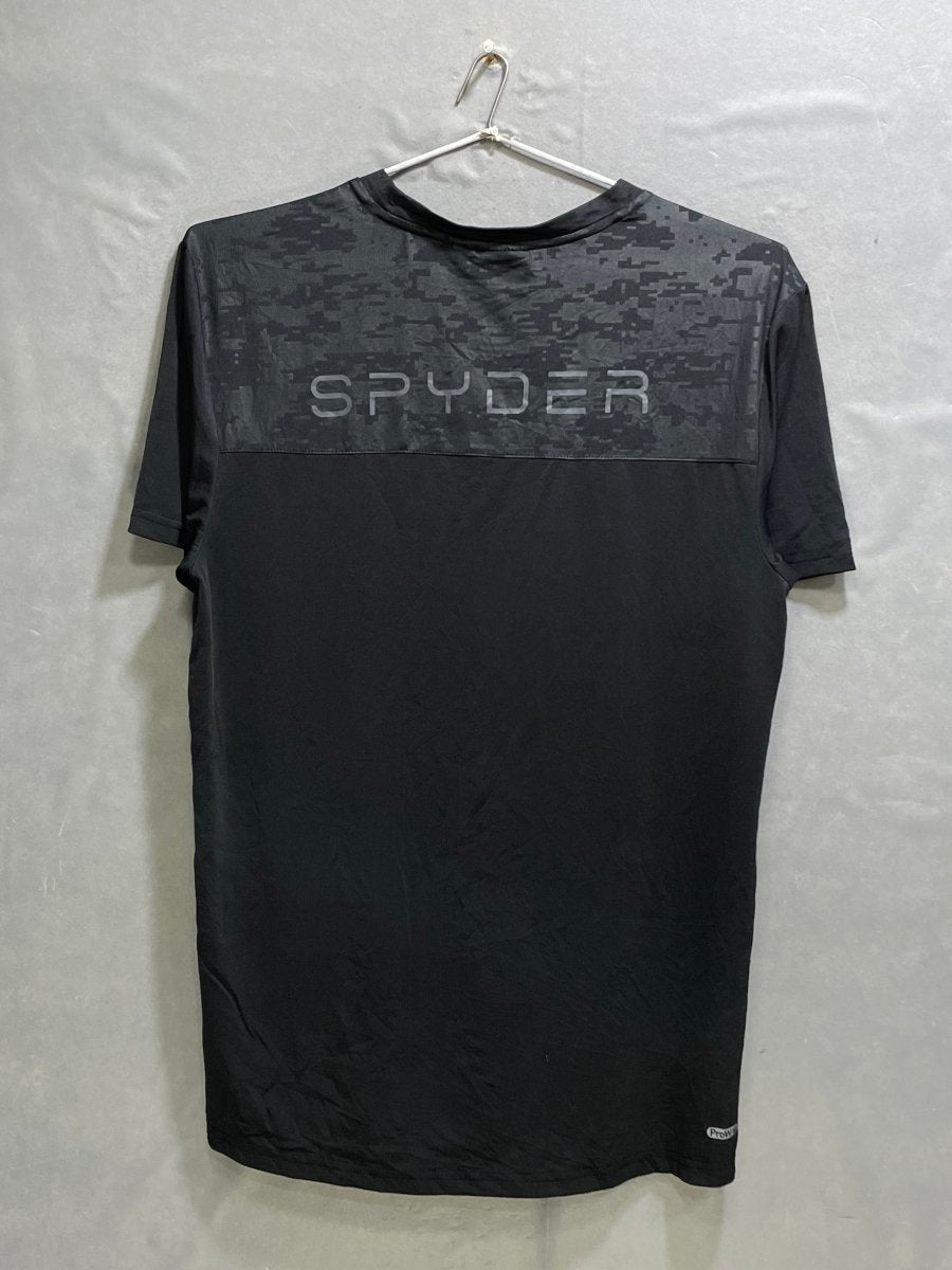 Spyder Active Black For Men Sports T Shirt M - Preloved Labels