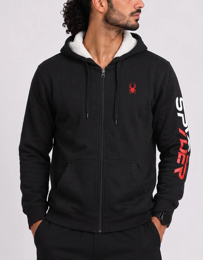 Spyder Men Cotton Fleece Black Zipper XL – Preloved Labels
