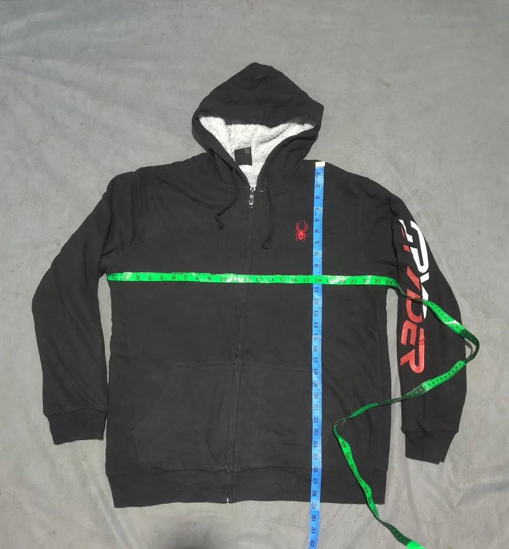 Spyder Men Cotton Fleece Black Zipper XL – Preloved Labels (view 4)