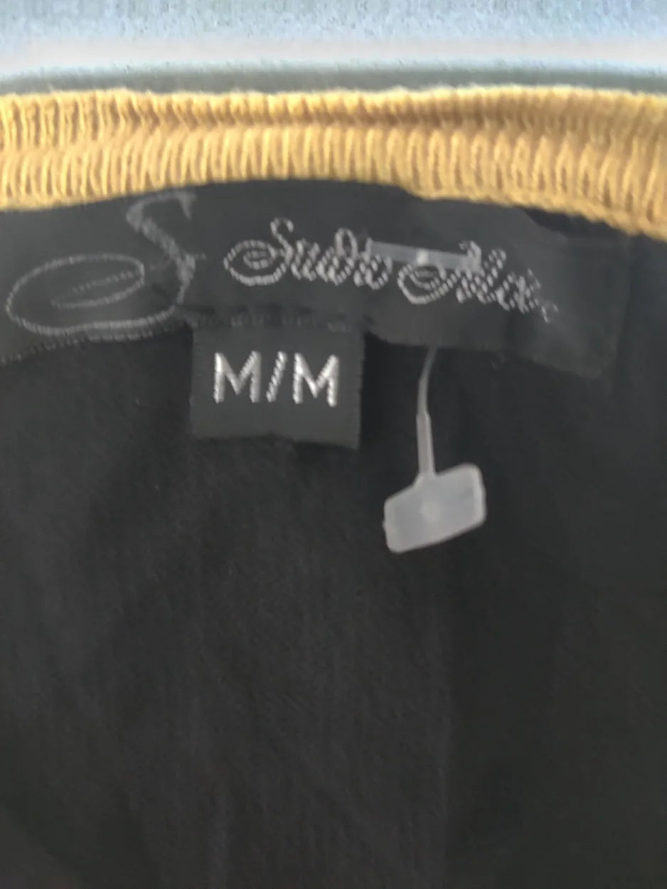 Studio Mode Women Black Striped Sweater M – Preloved Labels (view 2)