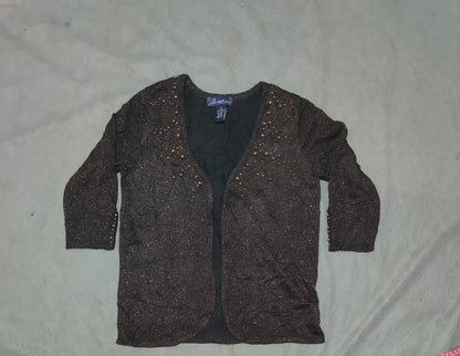 Susan Graver Women Acrylic Brown Sweater XS – Preloved Labels (view 2)