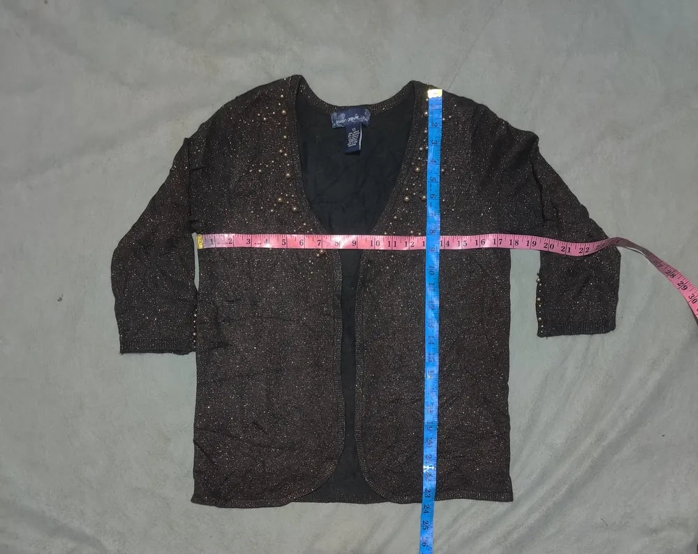 Susan Graver Women Acrylic Brown Sweater XS – Preloved Labels (view 3)